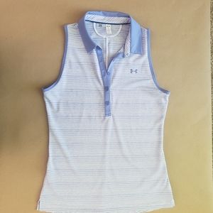 Womens Under Armour sleeveless golf polo